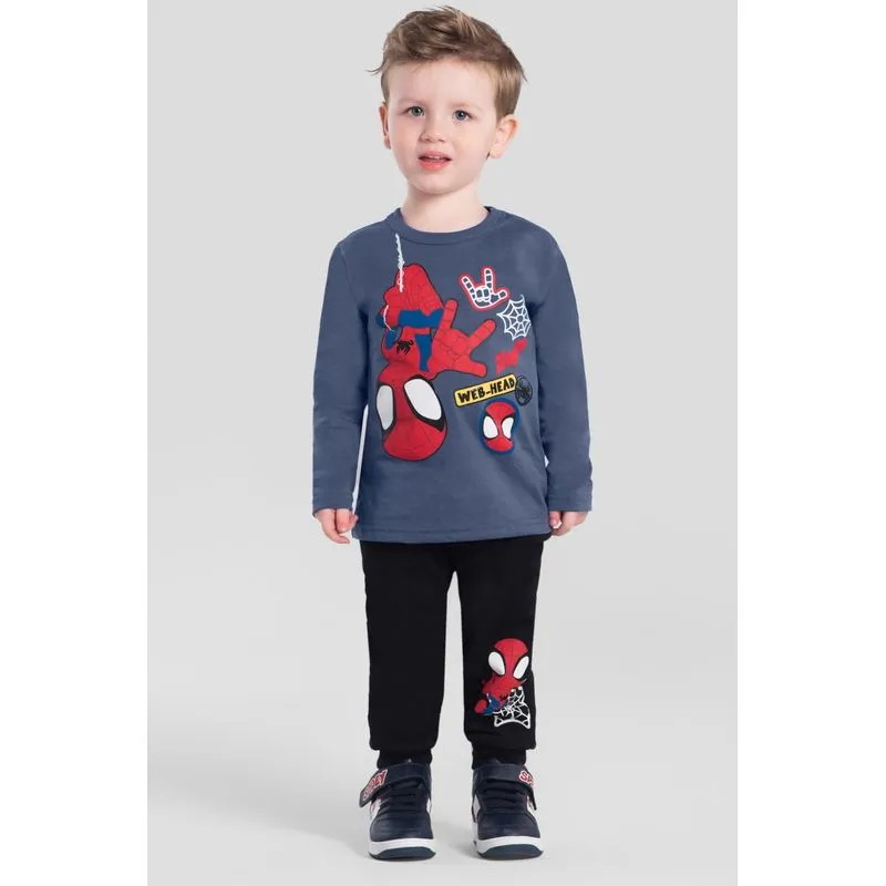 Camiseta infantil menino em meia malha Brandili -3