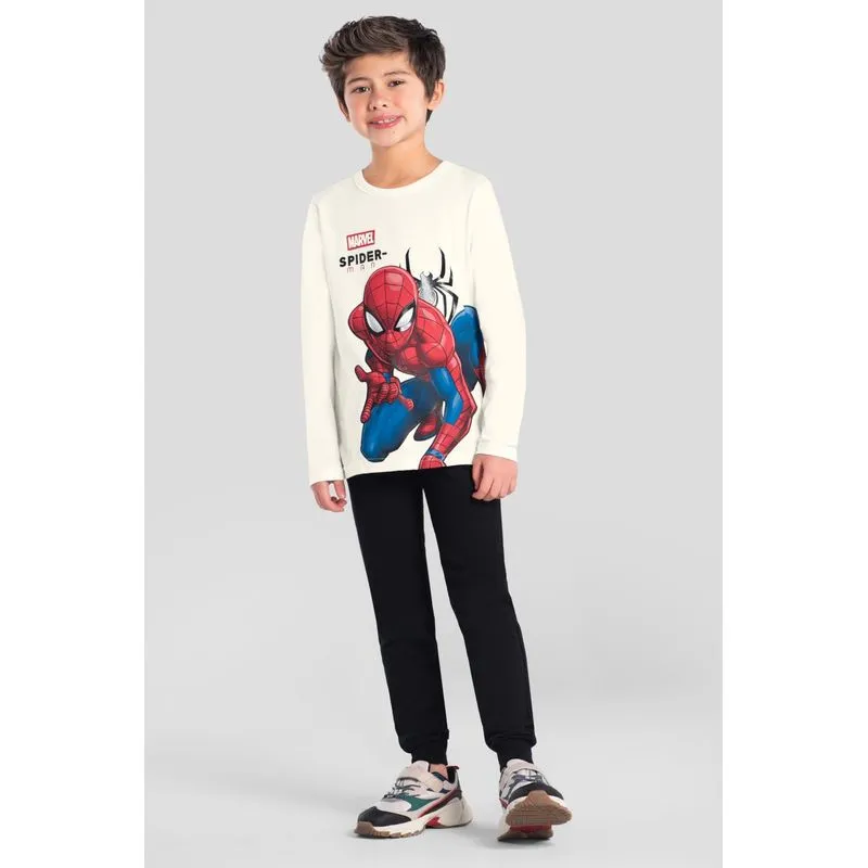 Camiseta infantil menino do Homem-Aranha Brandili -8