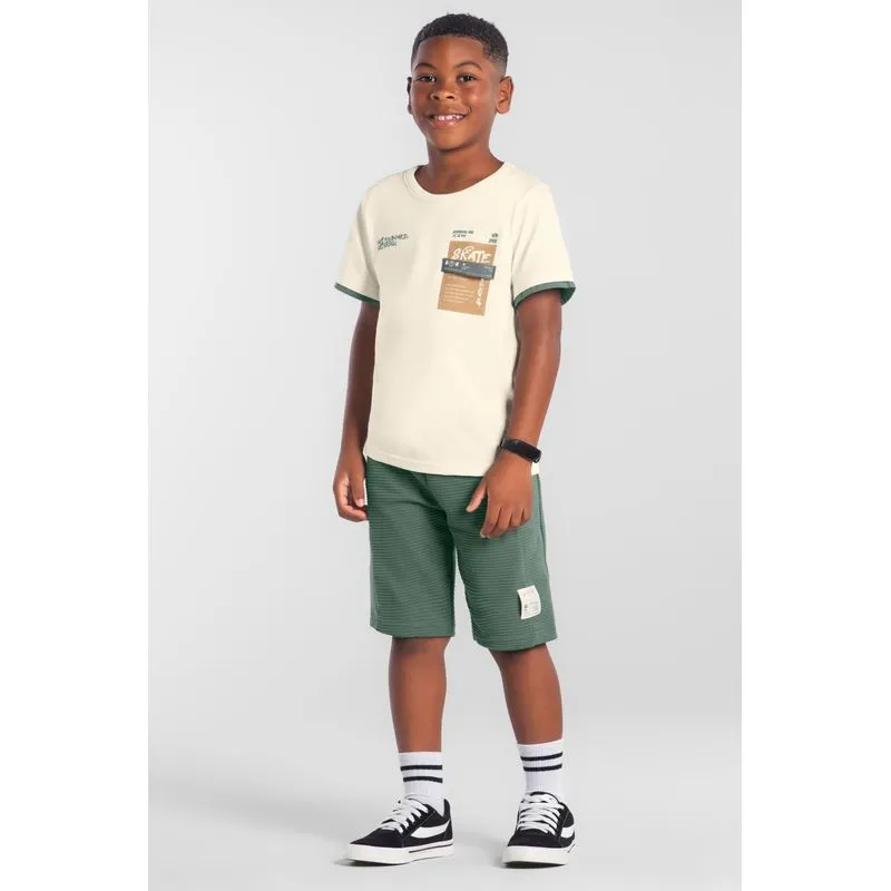 Conjunto infantil menino em malha de skate Brandili -4