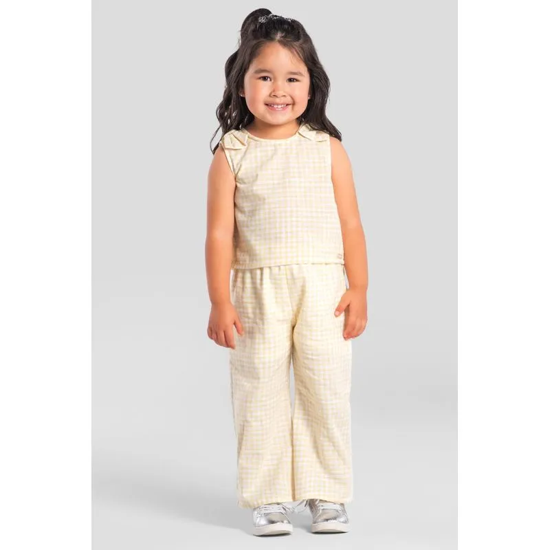 Conjunto infantil menina Xadrez Mundi -1