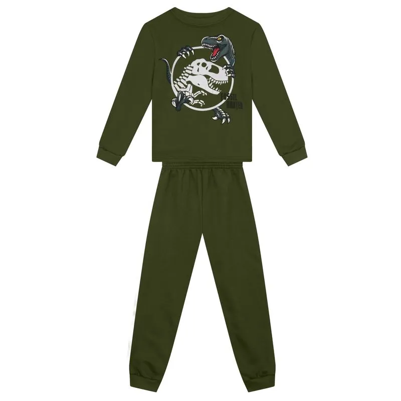 Conjunto infantil menino de dinossauro Brandili -8