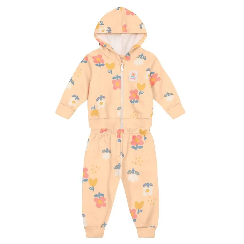 Conjunto bebê menina em moletom Brandili Baby -G