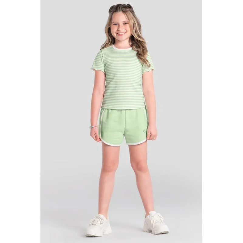Blusa infantil menina em ribana Brandili -10