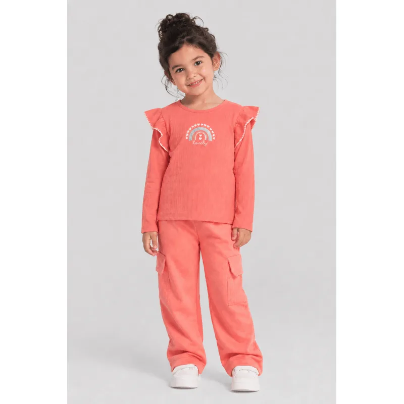 Blusa infantil menina em cotton Brandili -10