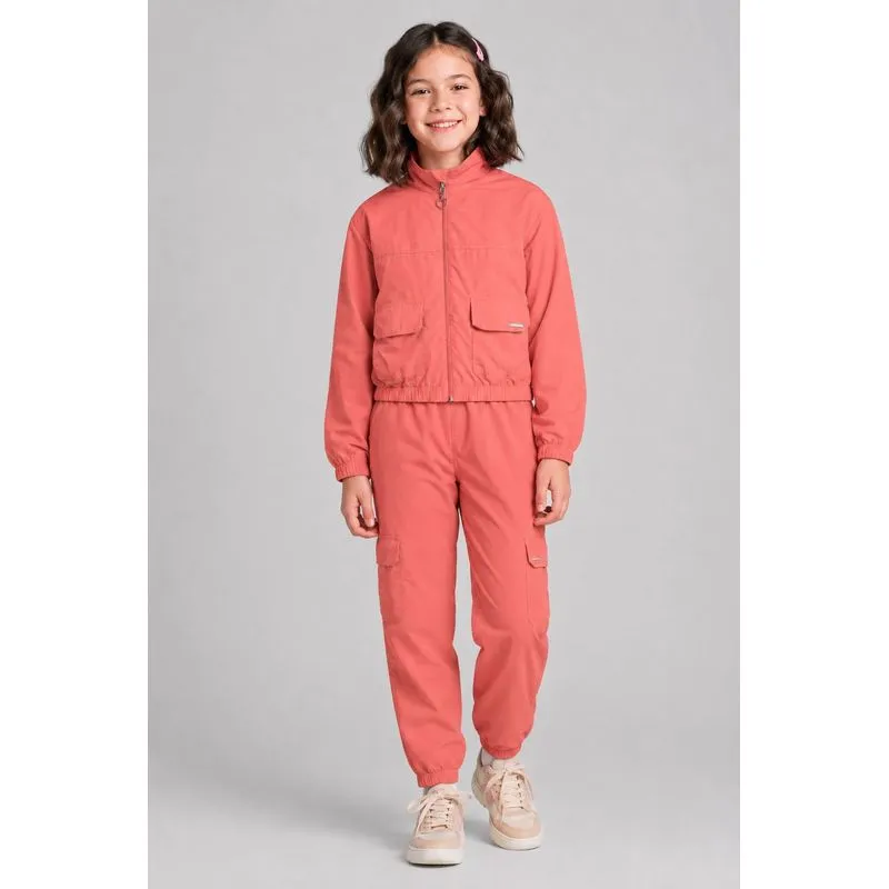 Jaqueta infantil menina em microfibra Brandili -14