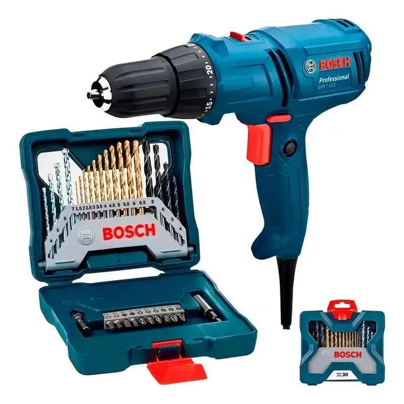 3x Furadeira Parafusadeira Elétrica 3/8 400w Gsr7-14e Bosch