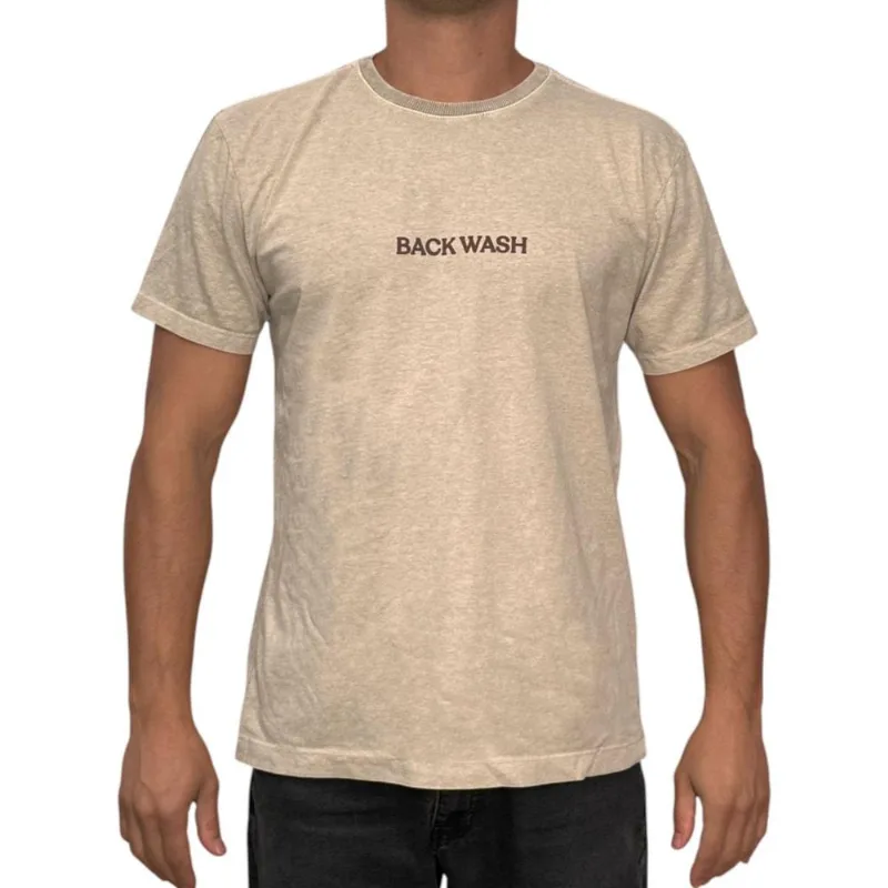 Camiseta Back Wash Estonada Sol E Mar Bckw016 Areia