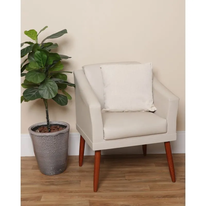Almofada Quadrada 45cm x 45cm Hedrons Texturizada Off White UN