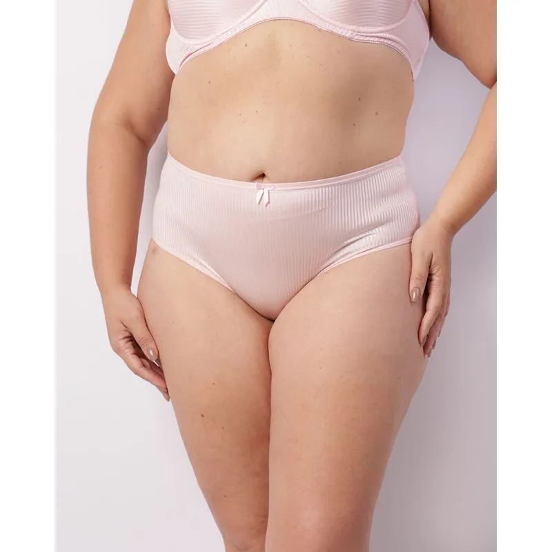 Calcinha Plus Size Feminina Biquíni Texturizada Rosa 50