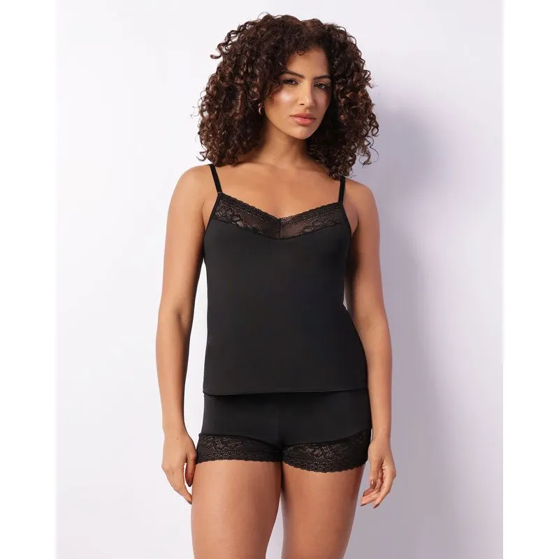 Short Doll Feminino Renda Curto Preto G