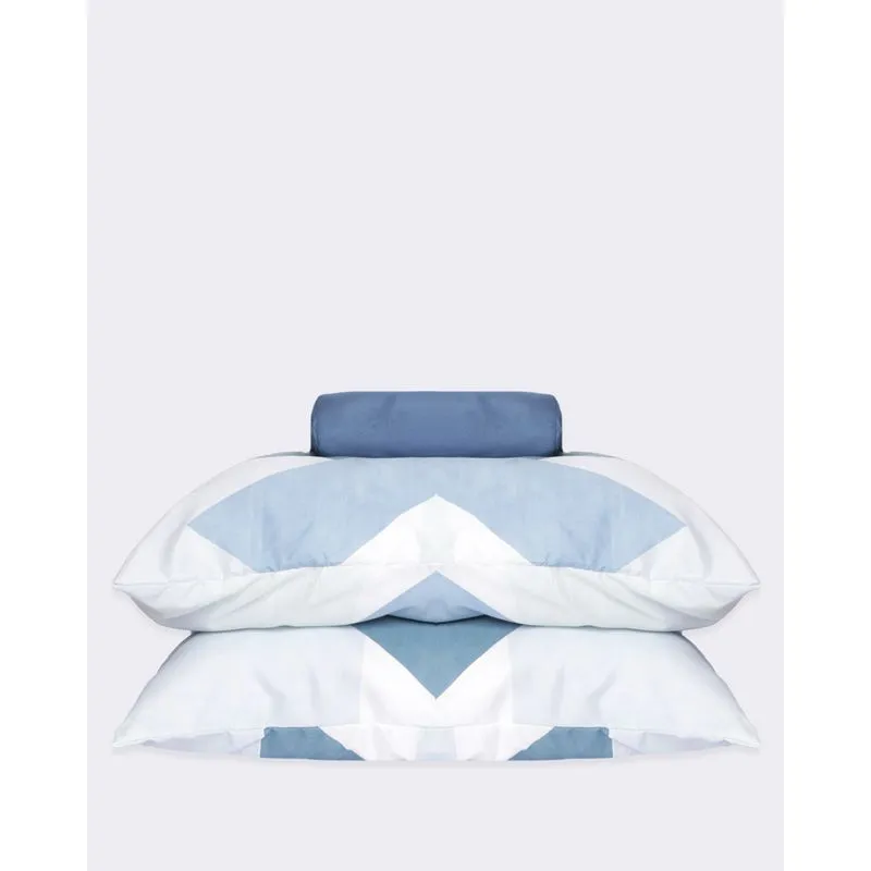 Jogo De Cama Casal 3 Peças Arte & Cazza Com Estampa Azul UN