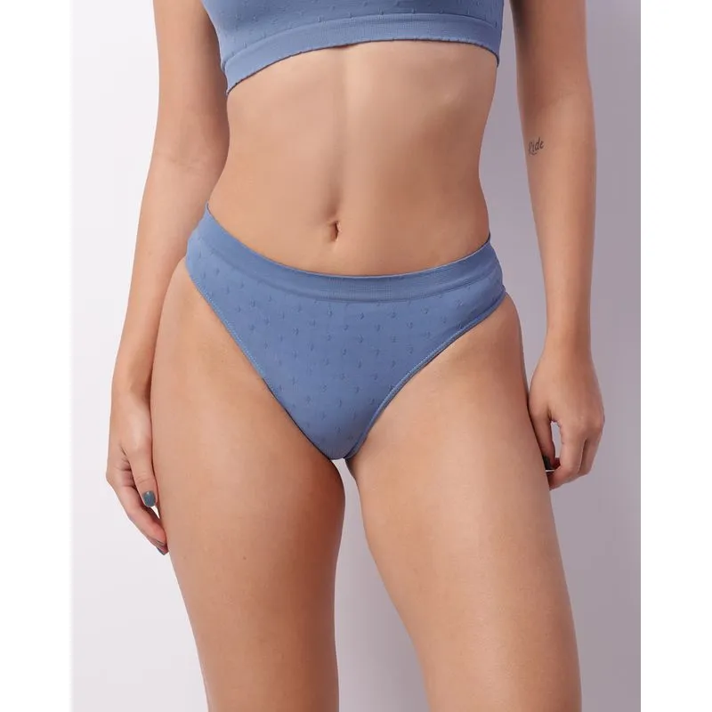 Calcinha Feminina Biquíni Trifil Texturizada Azul P
