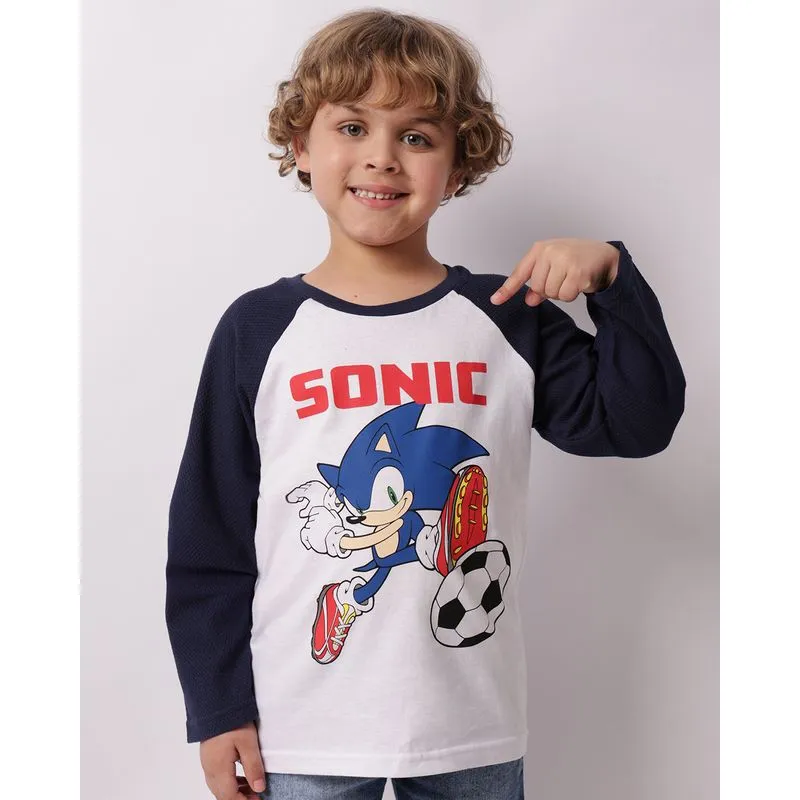 COMERCIAL - INATIVAR (EMAIL 08/07/26) Camiseta Infantil Sonic Manga Longa Branca 10
