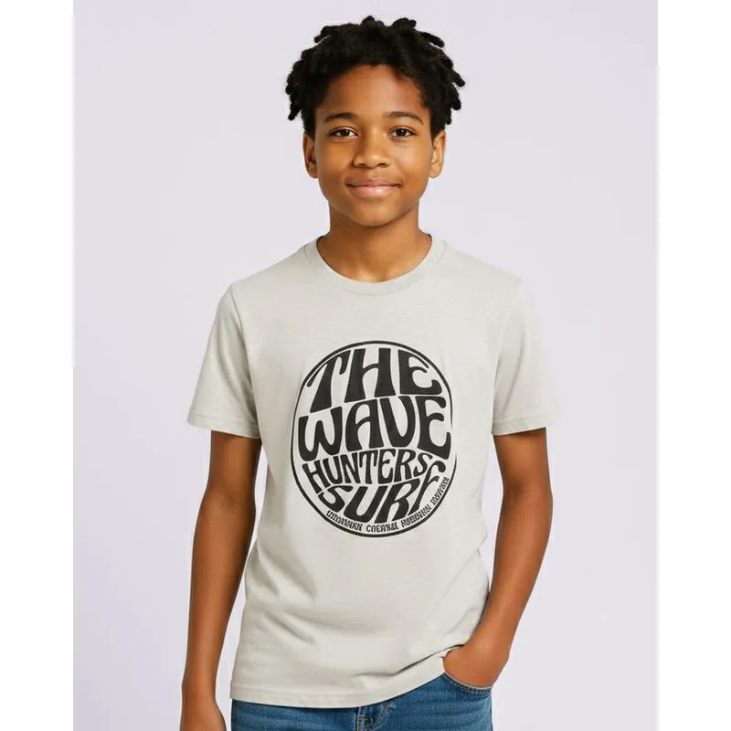 Camiseta Juvenil Algodão Estampa Frontal Lettering Bege 14
