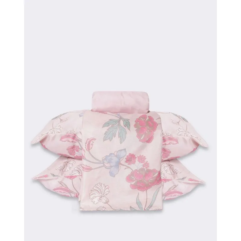 Jogo De Cama Casal 4 Peças Andreza Estampa Floral Rosa UN