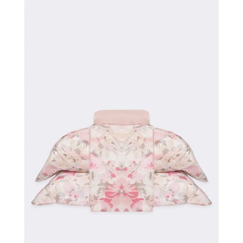 Jogo De Cama Casal 4 Peças Andreza Estampa Floral Rosa UN