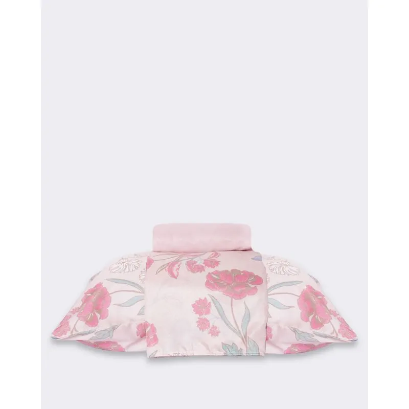 Jogo De Cama Solteiro 3 Peças Andreza Estampa Floral Rosa UN