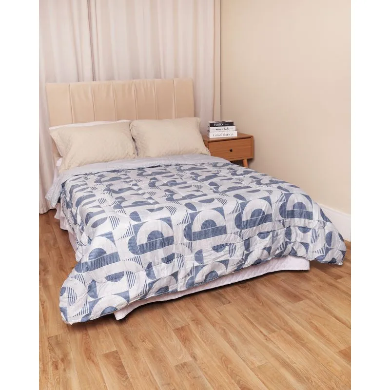 Edredom Casal Dupla Face 190cm x 210cm Andreza Azul UN