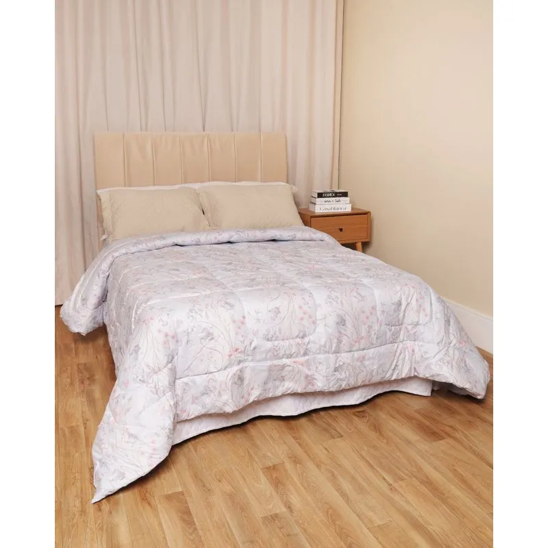 Edredom Casal Andreza Dupla Face 220cmx240cm Estampado Azul UN
