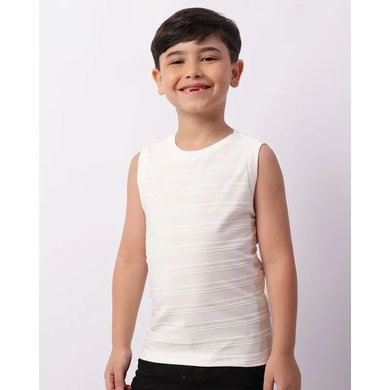 Regata Infantil Texturizada Off White 10
