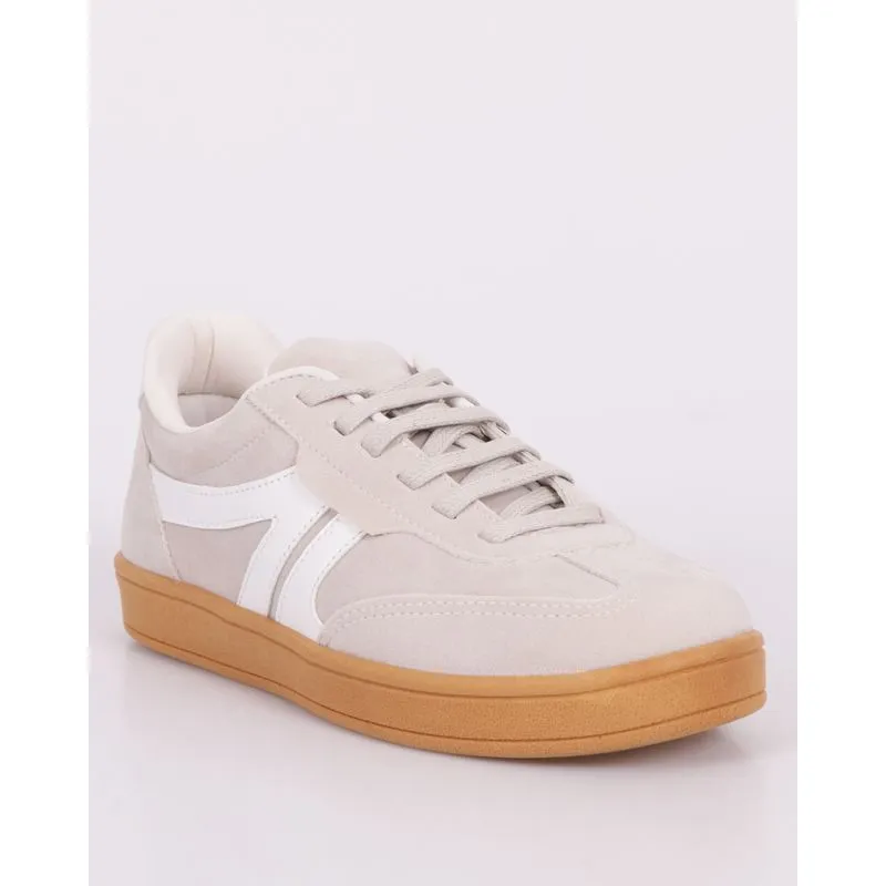 Tênis Feminino Casual Donatta Com Recortes Cinza 39