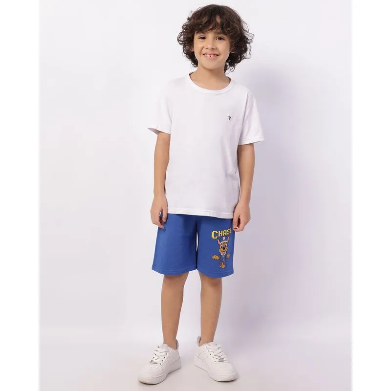 Bermuda Infantil Moletinho Patrulha Canina Chase Azul 6