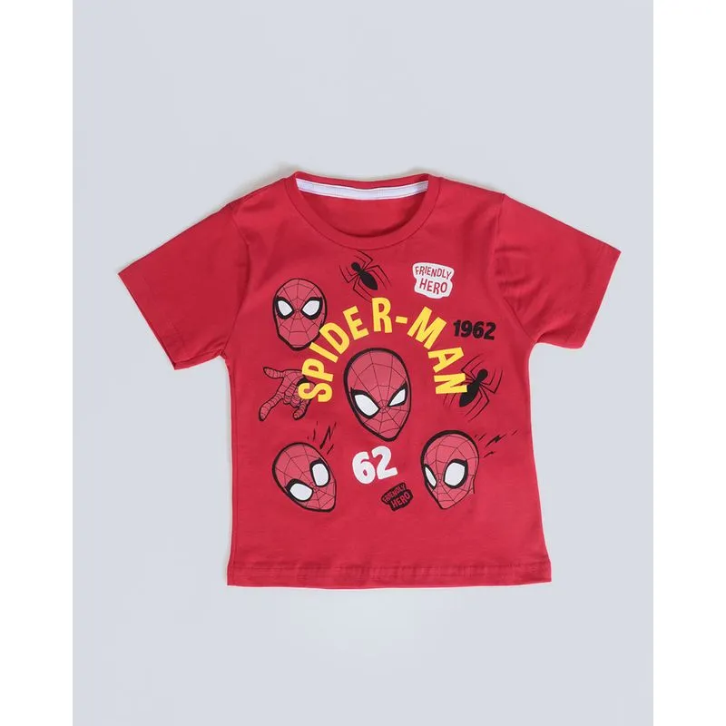 Camiseta Bebê Algodão Marvel Homem Aranha Vermelha 3