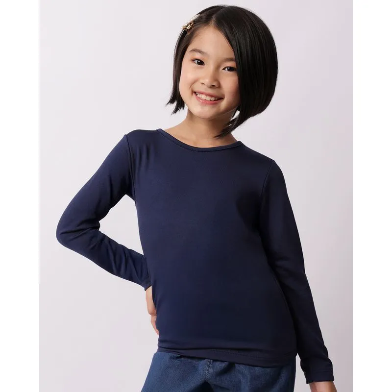 Blusa Infantil Térmica Manga Longa Marinho 8
