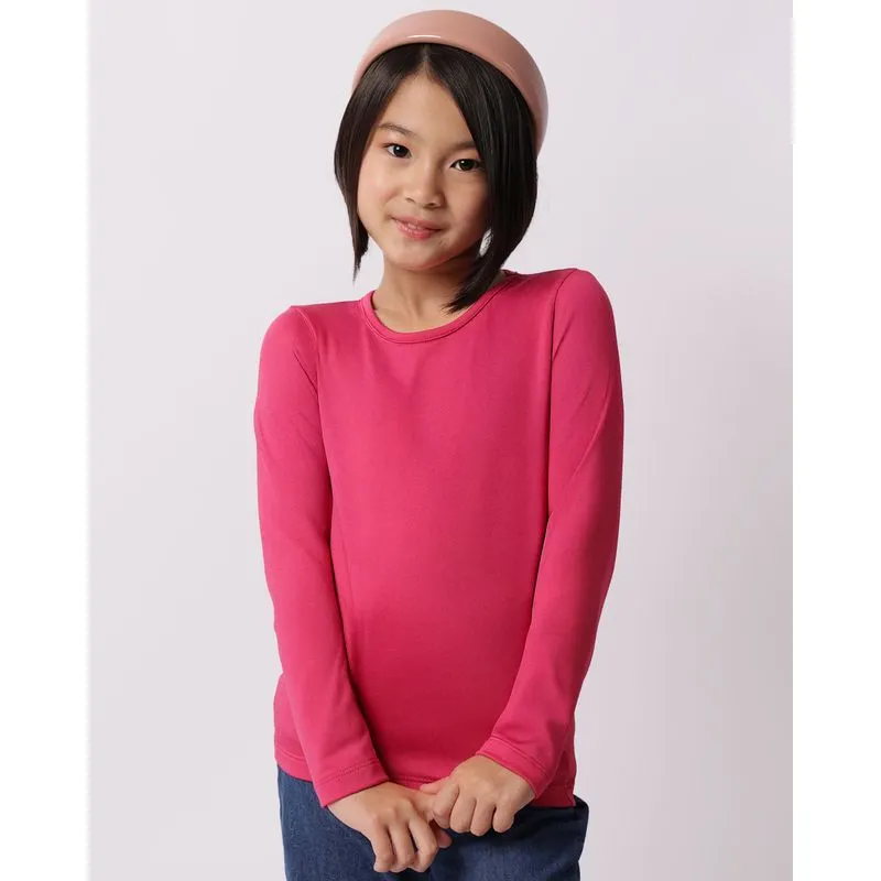 Blusa Infantil Térmica Manga Longa Rosa 6