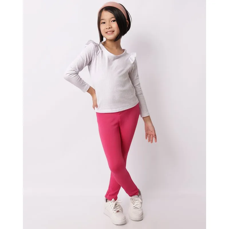 Calça Legging Infantil Térmica Rosa 6