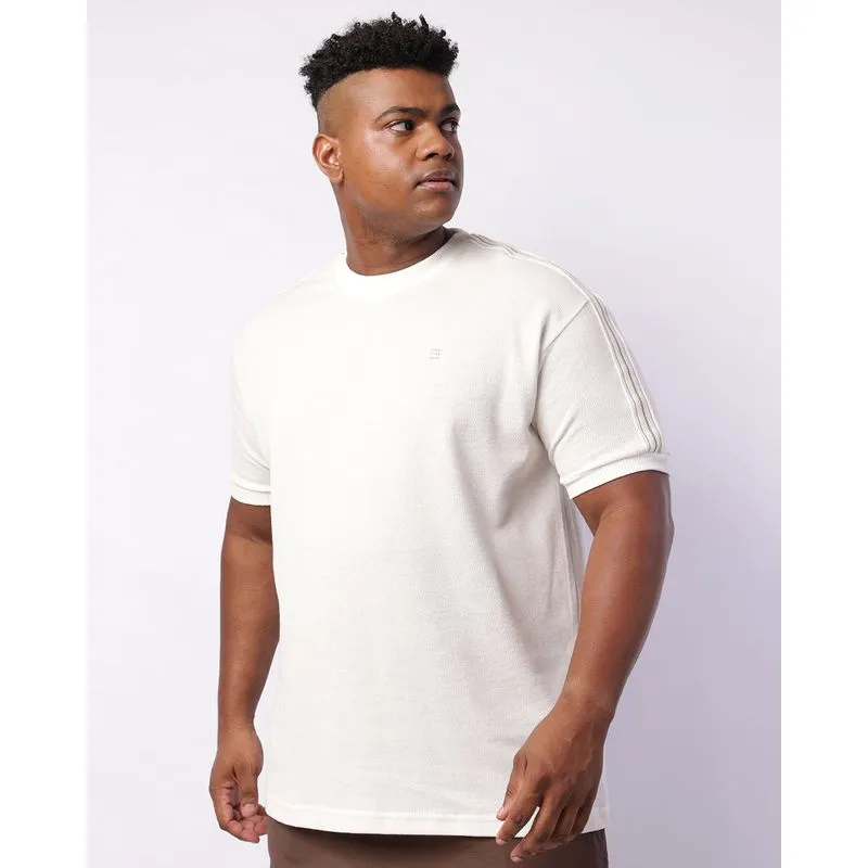 Camiseta Plus Size Masculina Gangster Estampa Frontal Off White G4