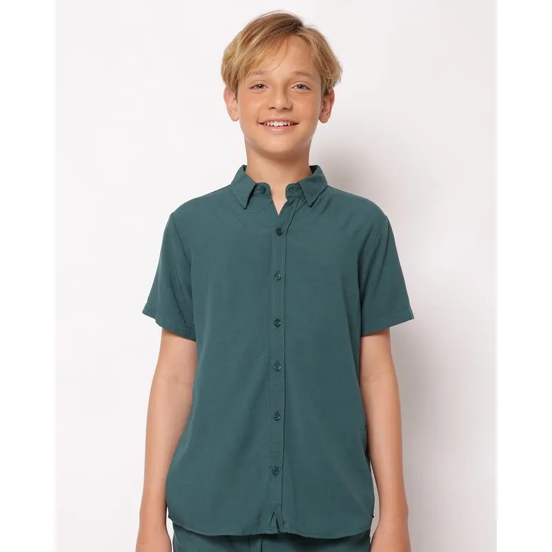 Camisa Juvenil Viscose Verde 16