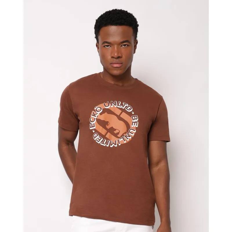 Camiseta Masculina Ecko Unltd Algodão Manga Curta Marrom M