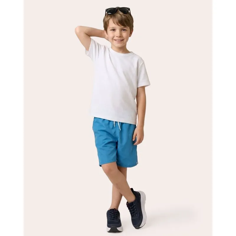 Bermuda Infantil com Amarração Azul 4