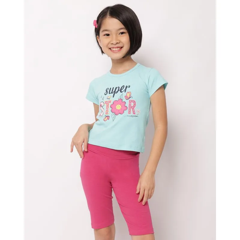 Conjunto Infantil Curto com Estampa Super Stor Verde 6