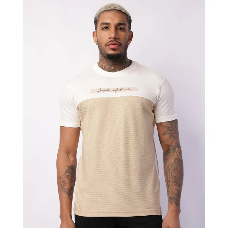 Camiseta Masculina Gangster Texturizada Manga Curta Off White G