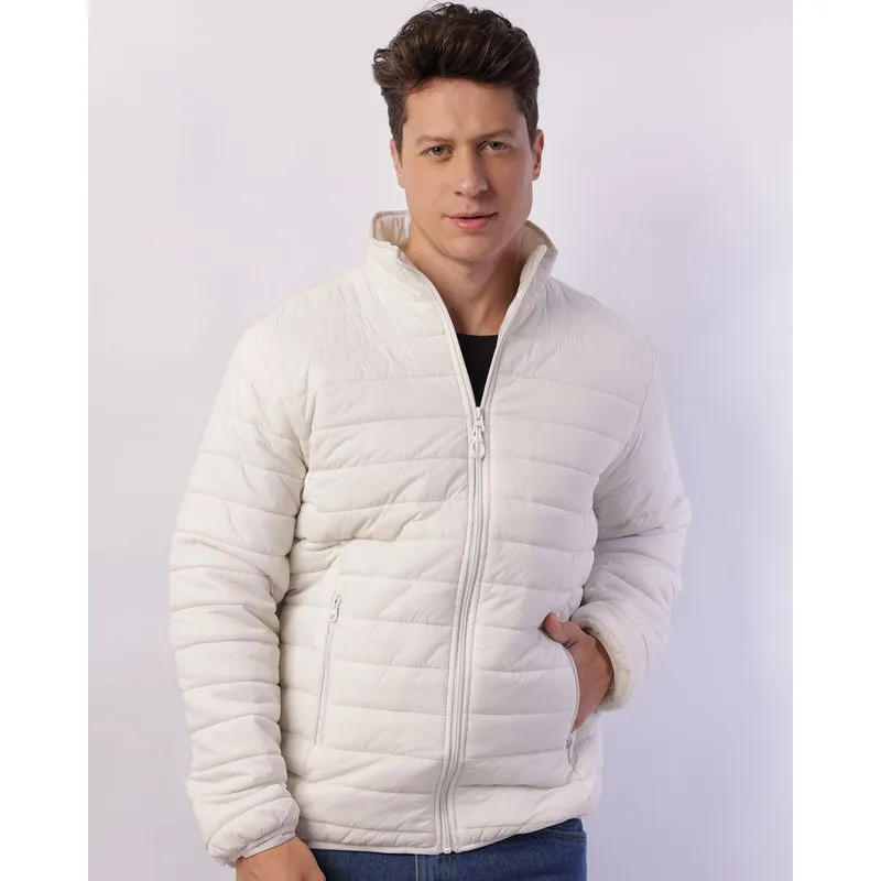 Jaqueta Masculina Puffer com Bolsos Off White G