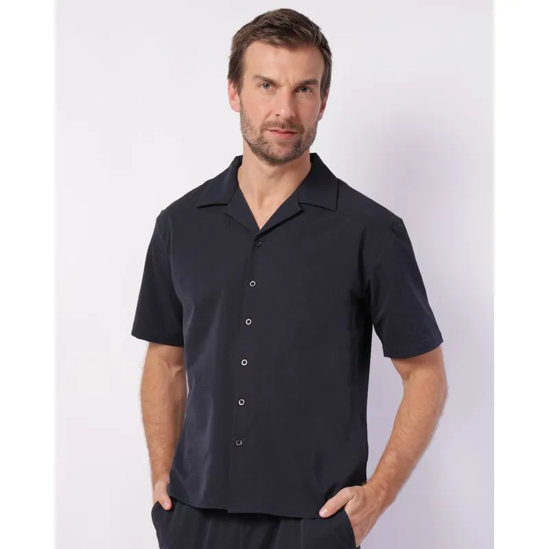 Camisa Masculina Analogy Texturizada Marinho G