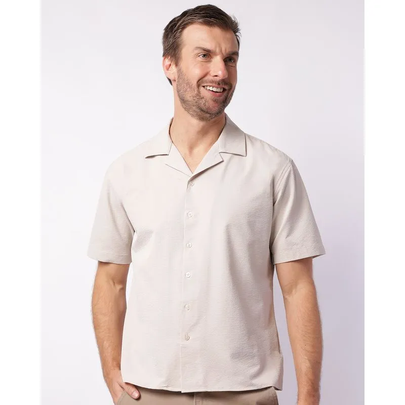 Camisa Masculina Analogy Texturizada Bege M