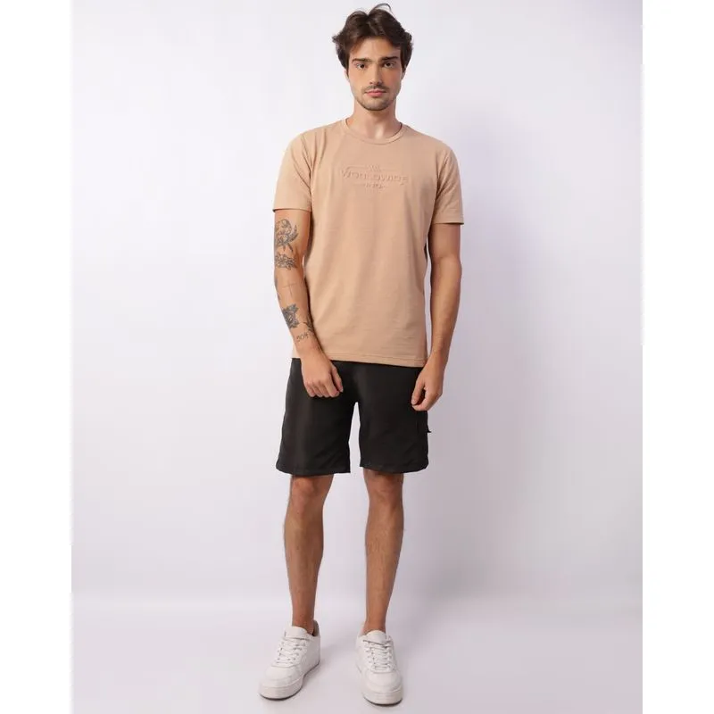 Bermuda Masculina Bolso Cargo Preta G