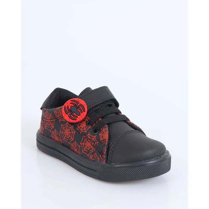 Tênis Bebê Estampado Aranha Preto 23