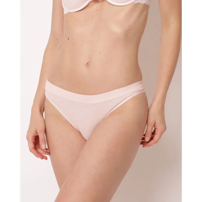 Calcinha Feminina Biquíni Texturizada Sem Costura Rosa GG
