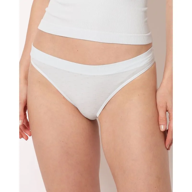 Calcinha Feminina Biquíni Texturizada Sem Costura Azul GG