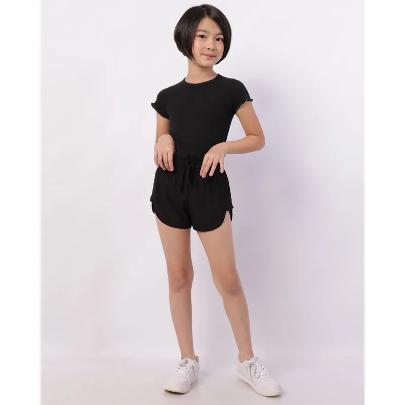 Short Infantil Viscose Berry & Co. Preto 8
