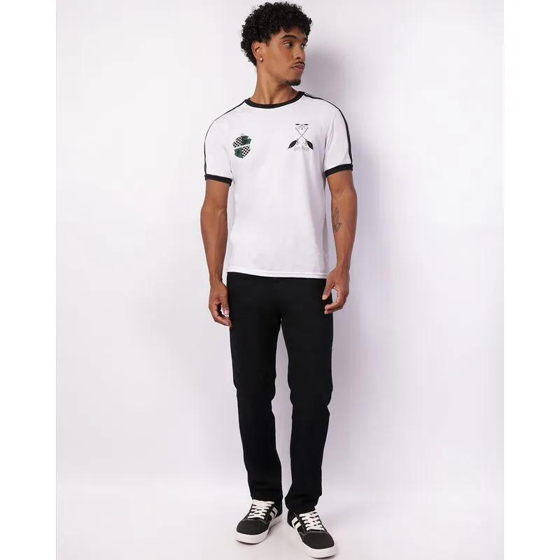 Calça Sarja Masculina Slim Com Bolsos Preta 40