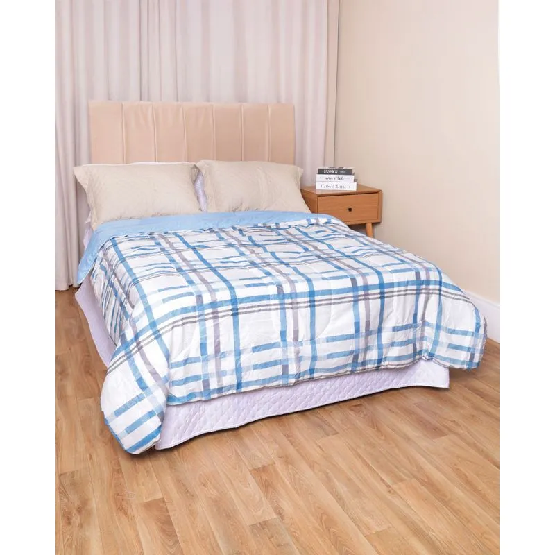 Edredom Casal Arte & Cazza 190cmx220cm Estampa Xadrez Rosa UN