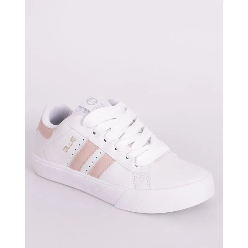Tênis Feminino Casual Ollie com Recortes Branco 35