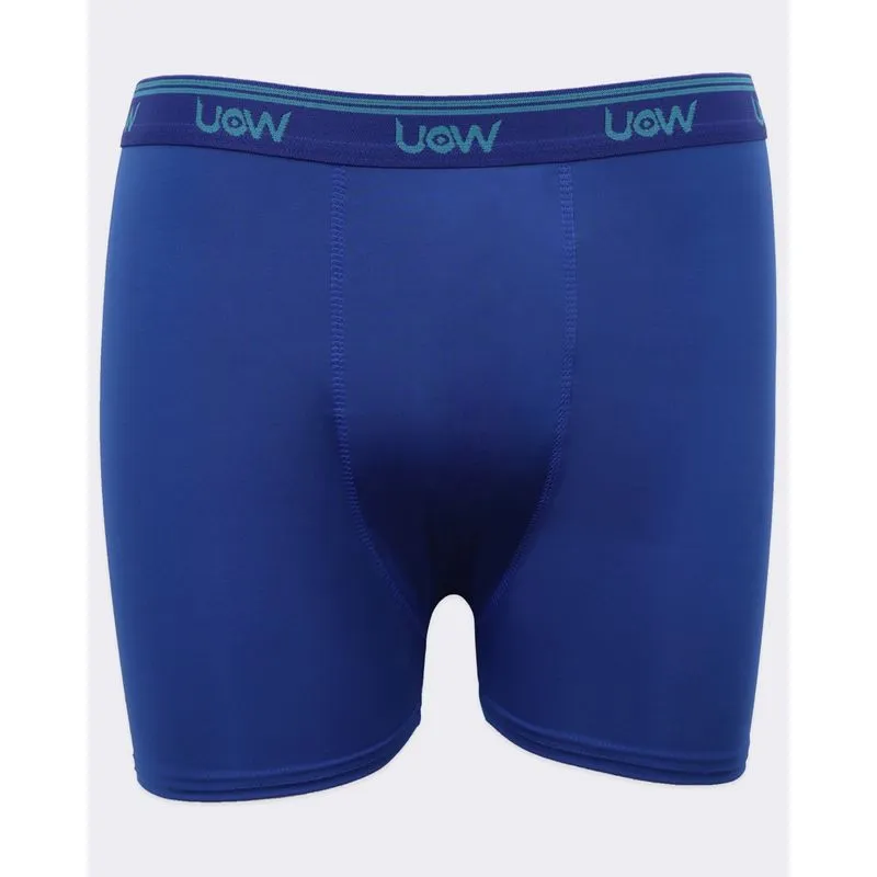 Cueca Plus Size Masculina Boxer Lisa Azul G3