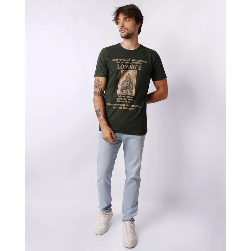 Calça Jeans Masculina Reta Azul 36