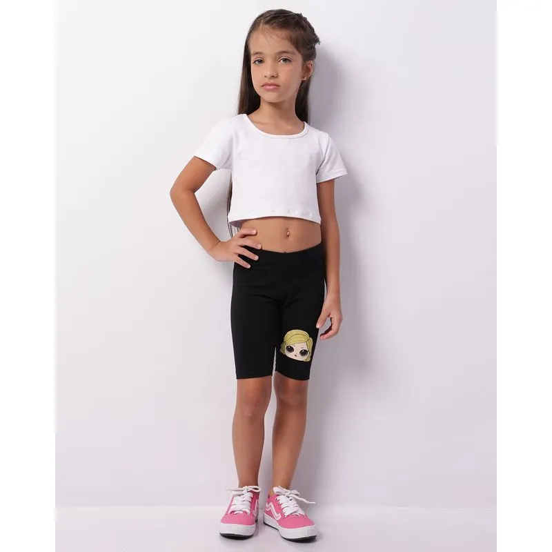 Bermuda Infantil Ciclista Lol Surprise Preta 10